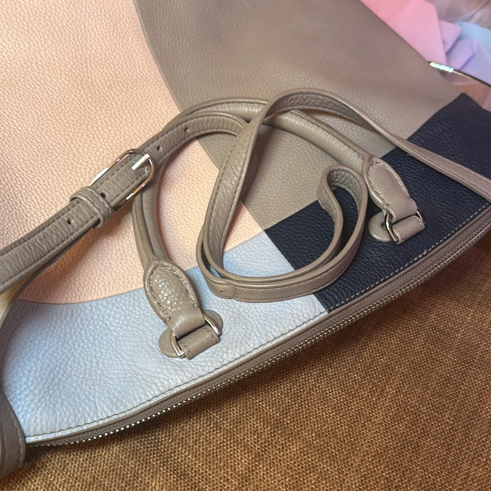 EUC Tory Burch Thea Patchwork All Leather Satchel Colorblock - Picture 14 of 14